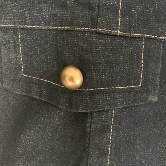 DRAPER'S & DAMON'S OPEN FRONT DENIM JACKET 8-EUC - Picture 5 of 9